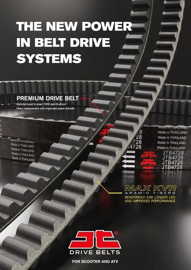 JT HD MAX KVR DRIVE BELT, JTB3402KR, MALAGUTI YAMAHA