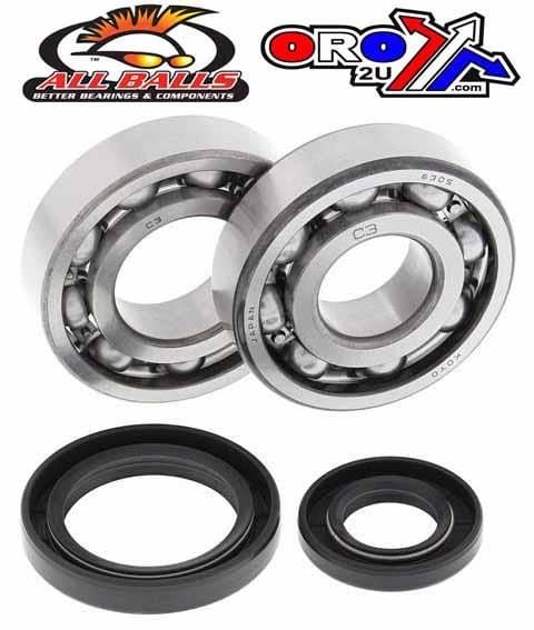 CRANKSHAFT BEARING & SEAL KIT, ALLBALLS 24-1017 RM250 86-88