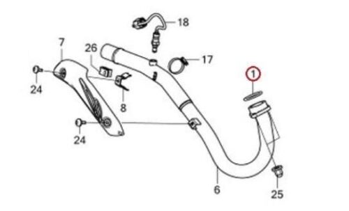 EXHAUST GASKET 40×47.5×4.5 CRF 250/300/450 09-20, ATHENA S410210012081 HONDA TRX 450/700 06-14