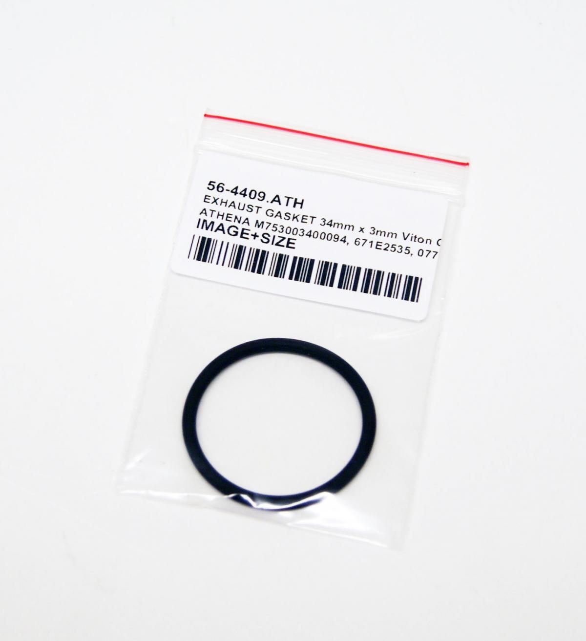 EXHAUST GASKET 34x3mm O-RING KTM SC/XC 65 09-21, ATHENA M753003400094 KAWASAKI KX 80/100 98-13