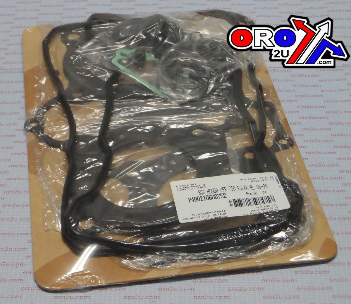 TOP END GASKET SET HONDA VFR 750 88-98, ATHENA P400210600752 - Image 2