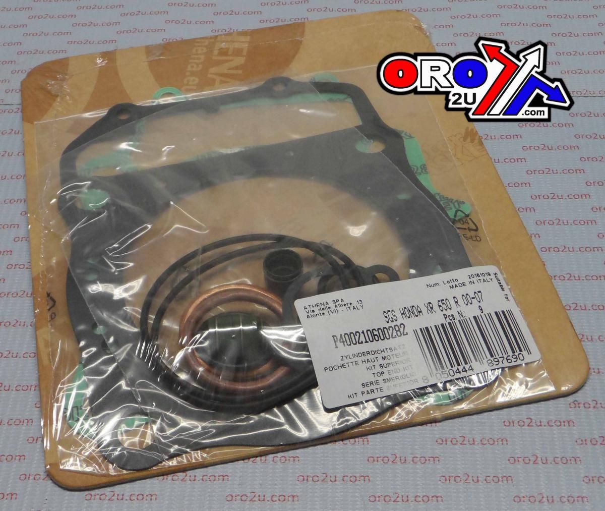 TOP END GASKET SET HONDA XL 600V 1989, ATHENA P400210600622 TRANSALP - Image 2