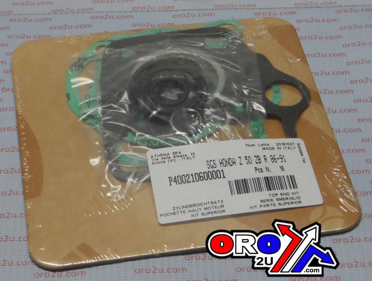 TOP END GASKET SET HONDA ZB/ZJ 50 88-91, ATHENA P400210600001 MONKEY - Image 2