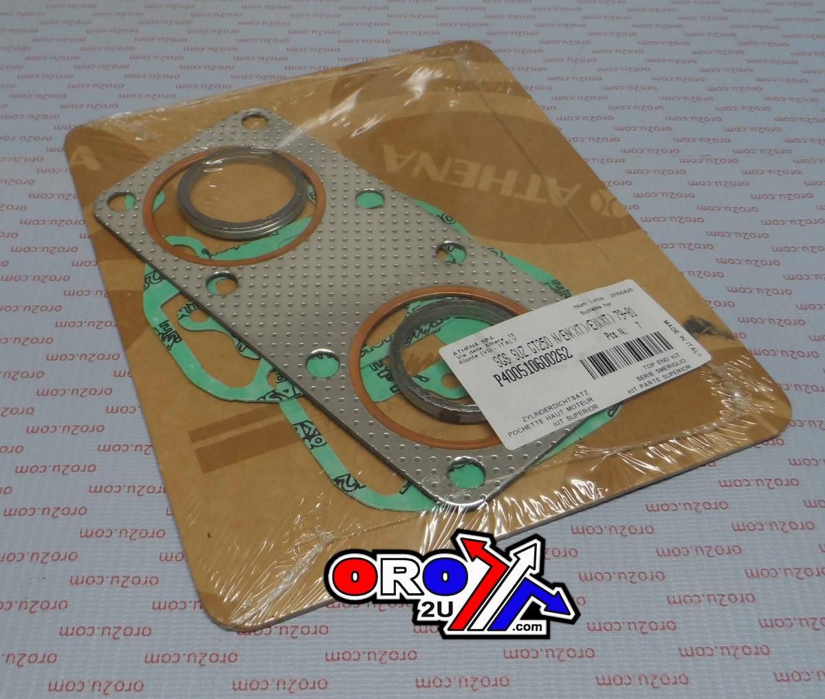 TOP END GASKET SET SUZUKI GT 250 78-85, ATHENA P400510600262 - Image 2