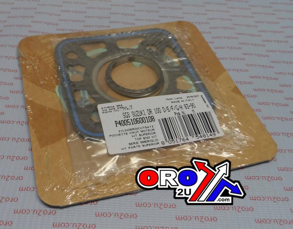 TOP END GASKET SET SUZUKI DR/SP 100 83-90, ATHENA P400510600108 - Image 3