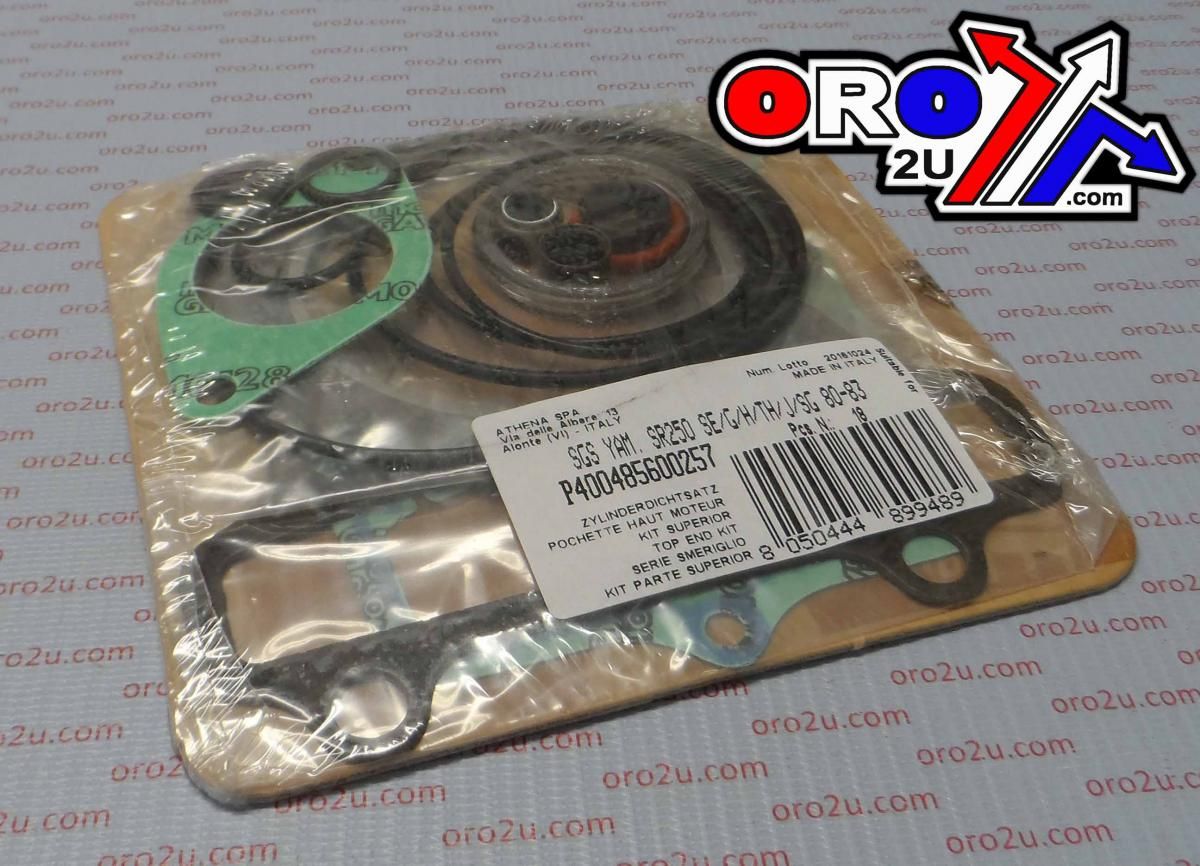 TOP END GASKET SET YAMAHA SR/TT/XT 250 80-83, ATHENA P400485600257 - Image 3