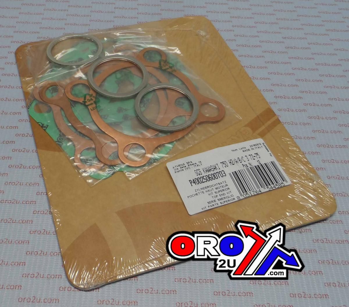 TOP END GASKET SET KAWASAKI H2750 72-75, ATHENA P400250600703 - Image 2