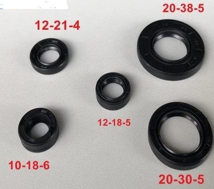 OIL SEAL ENGINE SET YAMAHA YBR125 12x21x4 20x38x5 12x18x5 10x18x6 20x30x5