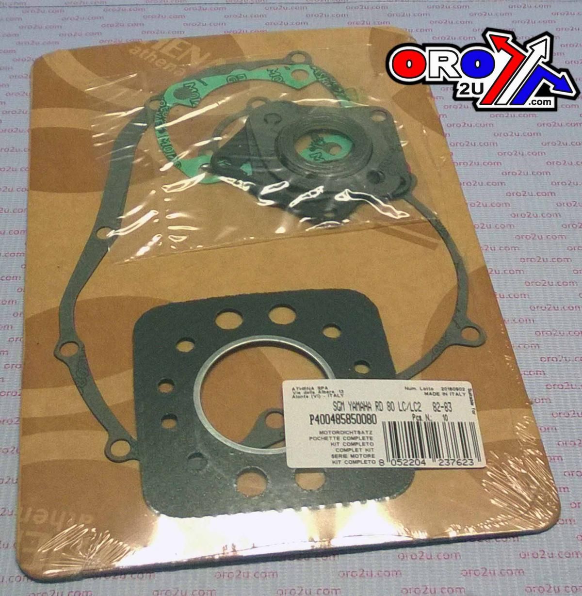 GASKET FULL SET RD80 82-83, ATHENA P400485850080 YAMAHA - Image 2