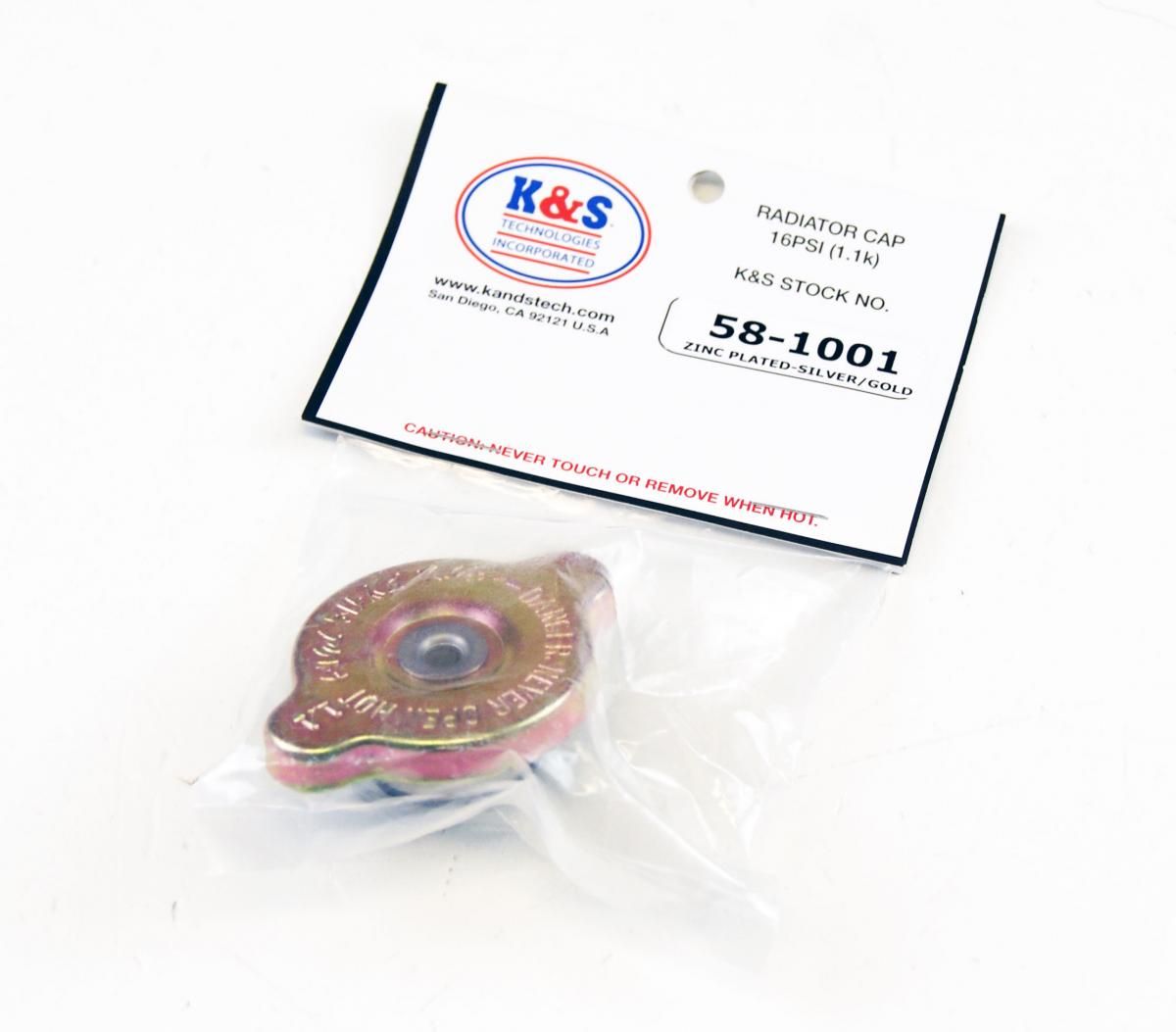 RADIATOR CAP 1:1 (16 psi) GOLD K&S 58-1001 - Image 4