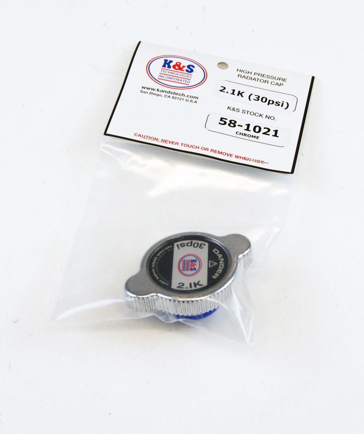 RADIATOR CAP (30 psi) CHROME 58-1021