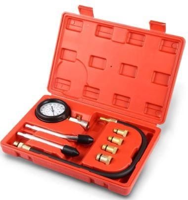 PETROL ENGINE COMPRESSION TEST TOOL KIT, 10 12 14 & 18mm PLUGS / 0-300psi 0-20bar - Image 3