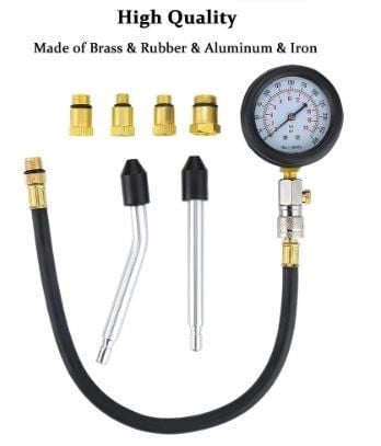 PETROL ENGINE COMPRESSION TEST TOOL KIT, 10 12 14 & 18mm PLUGS / 0-300psi 0-20bar - Image 4