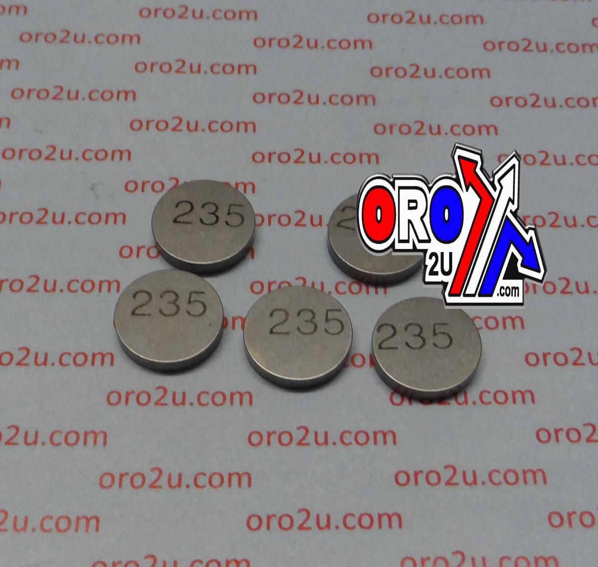 VALVE SHIM 2.35 13mm PK/5 K&L 13-7686