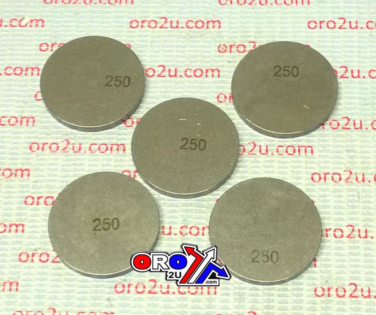VALVE SHIM 2.50 25mm PK/5 K&L 13-7528