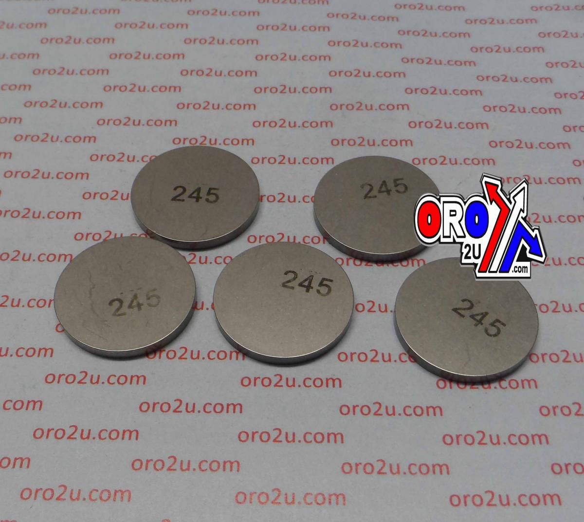 VALVE SHIM 2.45 25mm PK/5 K&L 13-7527