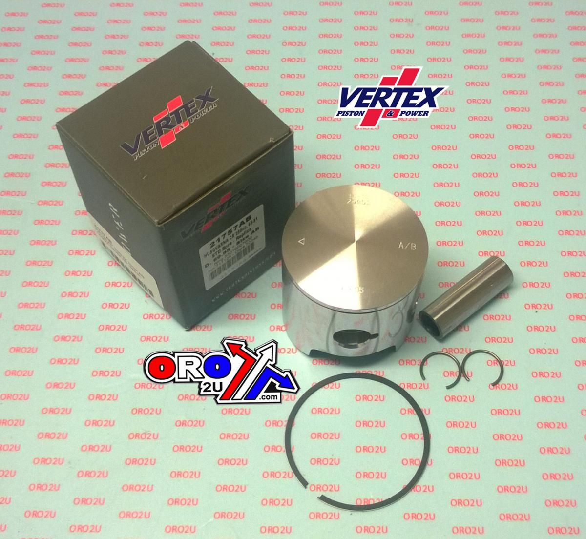 PISTON KIT VERTEX 70 E/F CAGIVA CROSS 250 85-91, VERTEX 21757EF HUSKY CR/WR250 85-91