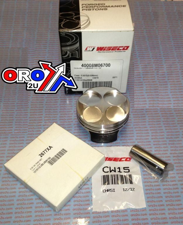 PISTON KIT 07-12 CBR600RR 67.0, WISECO 40008M06700 ROAD HONDA