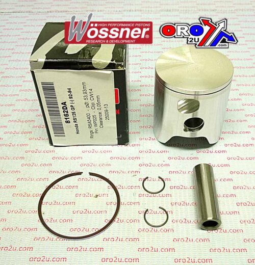 PISTON KIT 92-94 RS125 GP 54.0, FORGED WOSSNER 8162DA