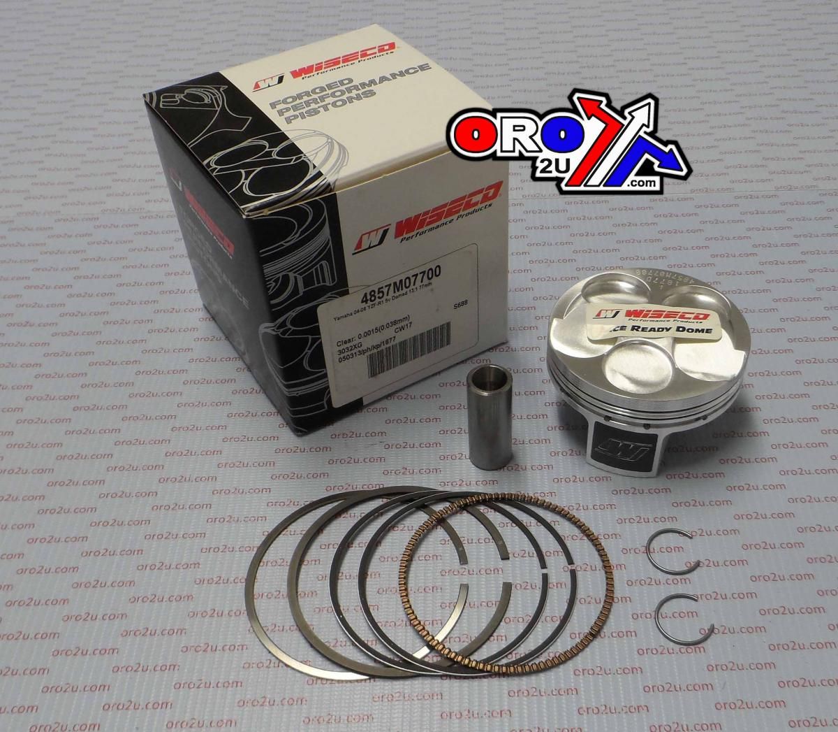 PISTON KIT 04-06 YZF-R1 77.00, WISECO 4857M07700 ROAD YAMAHA