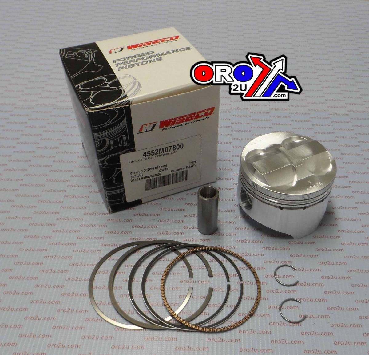 PISTON KIT FJ, XJR1200 78.00, WISECO 4552M07800 ROAD YAMAHA
