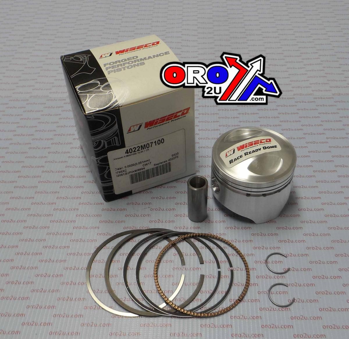 PISTON KIT Z1/Z1A/Z1B, K900, KZ1000 71.00mm, WISECO 4022M07100 ROAD KAW, KAWASAKI