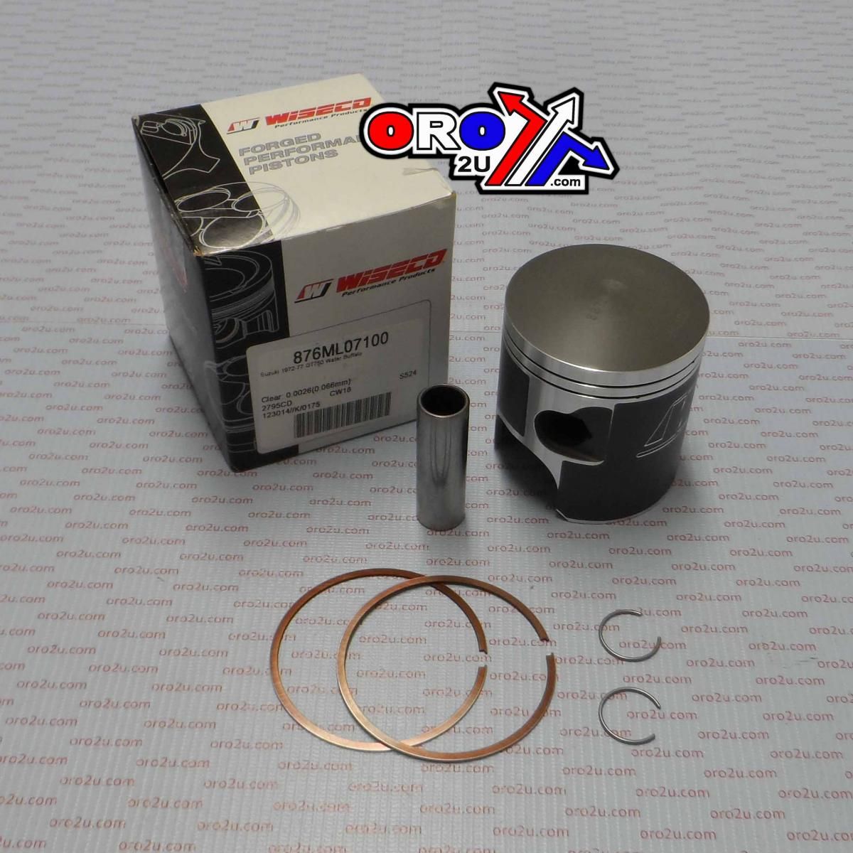 PISTON KIT ALL T500 71.0 LEFT, WISECO 876ML07100 ROAD SUZUKI