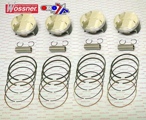 PISTON KIT/4 KAW KZ10R C 13:1, WOSSNER K8746DA-4 ROAD STD, KAWASAKI