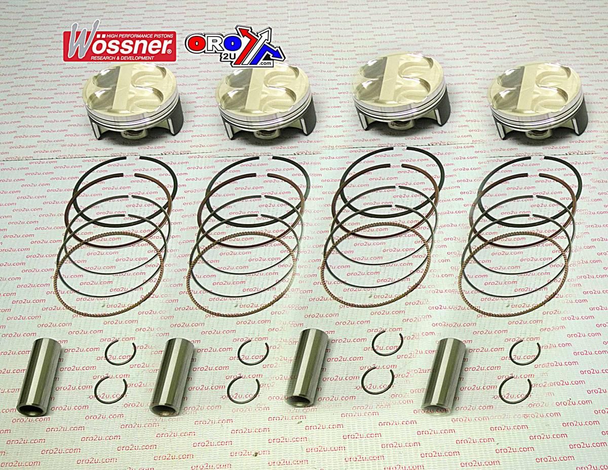 PISTON KIT 11-14 ZX10R KAW, WOSSNER K8832D300-4 FULL SET, KAWASAKI ROAD