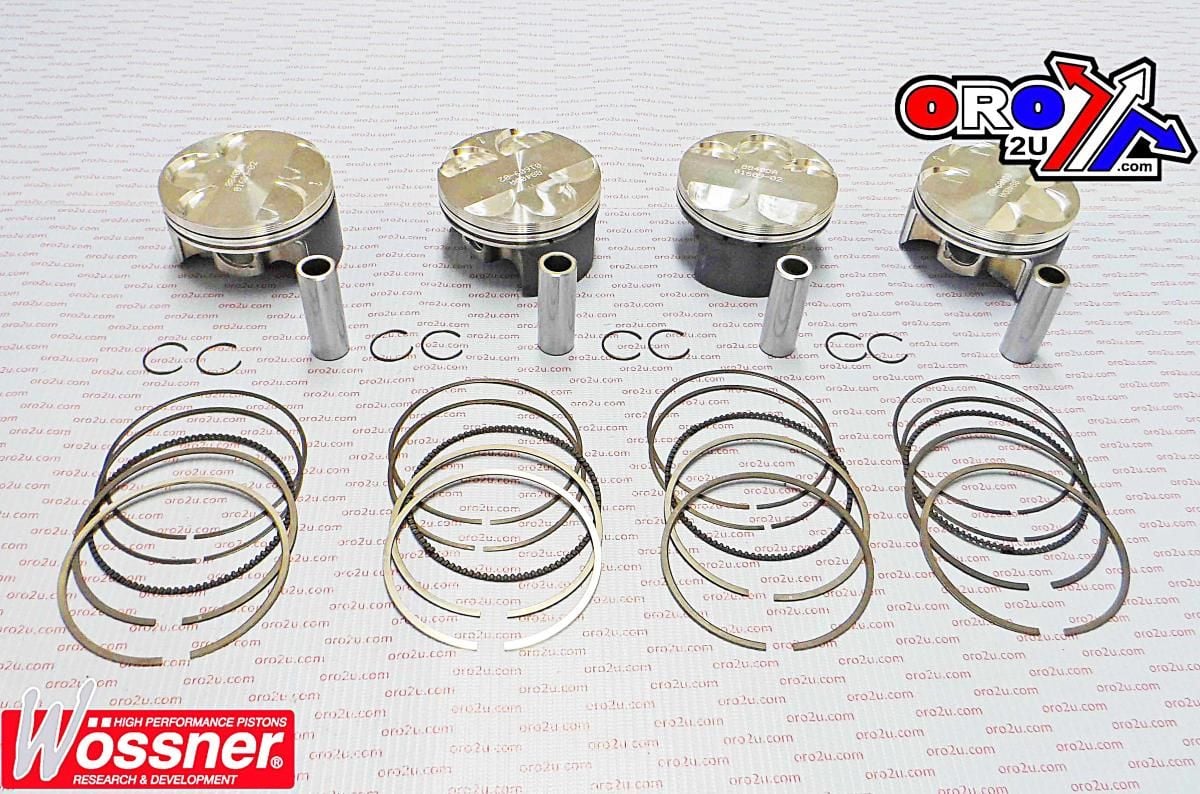 PISTON KIT SET/4 R1, FZR, RX1, WOSSNER K8840D200-4 YAMAHA