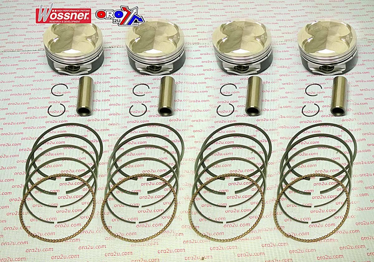 PISTON KIT SET/4 YZF R6 01-05, WOSSNER K8831D100-4 YAMAHA