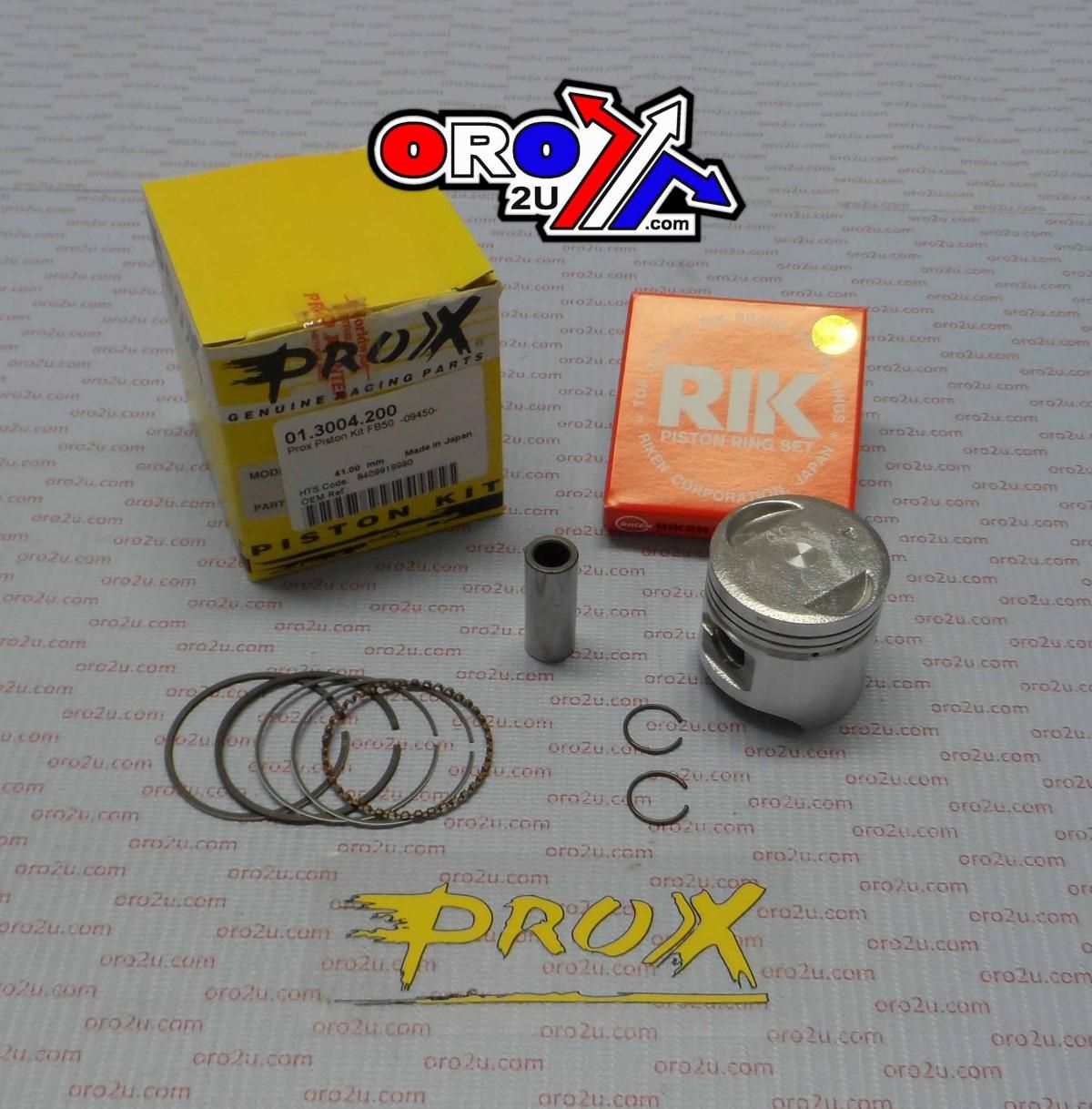 PISTON KIT SUZUKI 50cc 41.00mm, PROX 01.3004.200 FB50, -09450- - Image 2