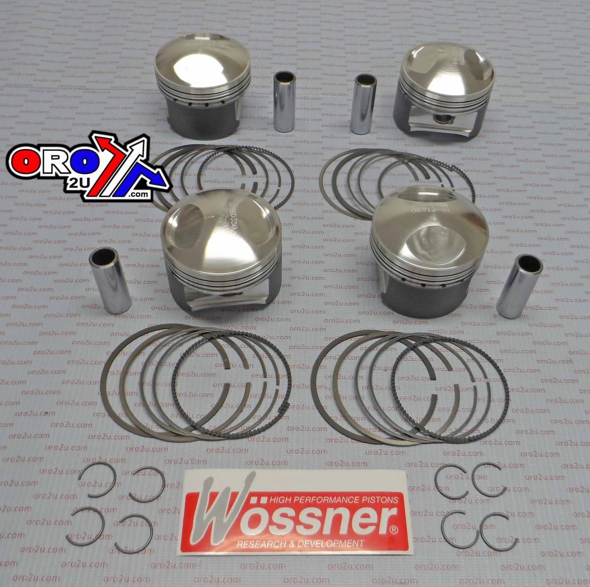 PISTON KIT-4 KZ1000J,R D73.00, WOSSNER K8796D350-4 KAWASAKI
