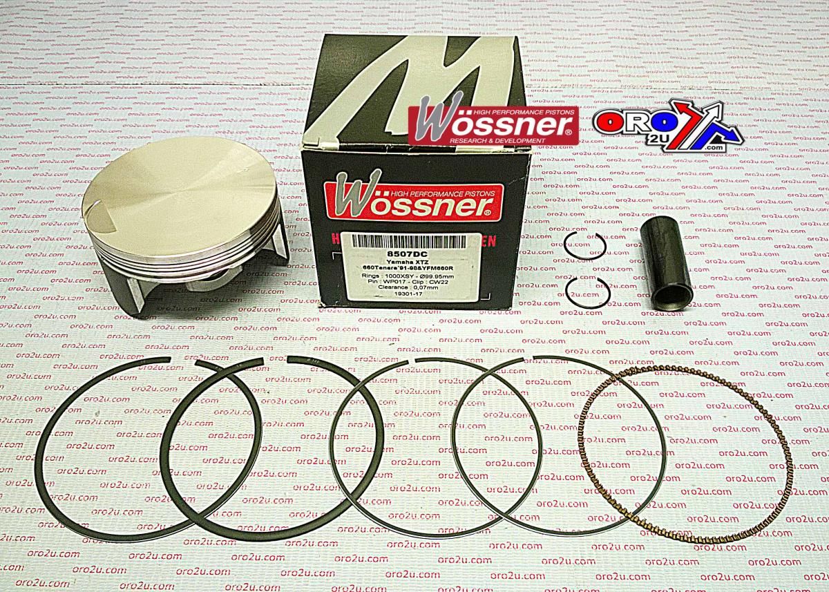 PISTON KIT 01-04 YFM660 102.00, WOSSNER 8507D200 YAMAHA ATV - Image 2