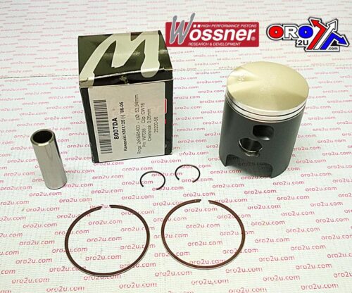 PISTON KIT 86-05 KMX125 55.00, FORGED WOSSNER 8007D100