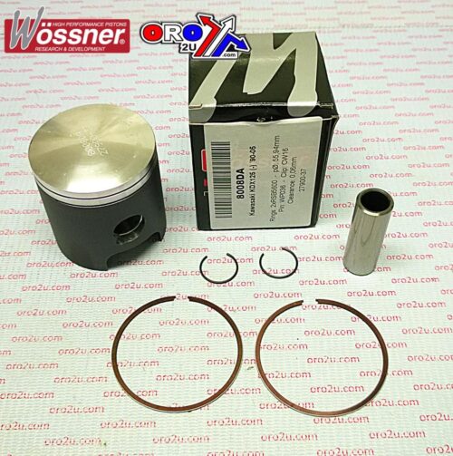 PISTON KIT 90-05 KDX125 56.00, FORGED WOSSNER 8008DA 13001-1346