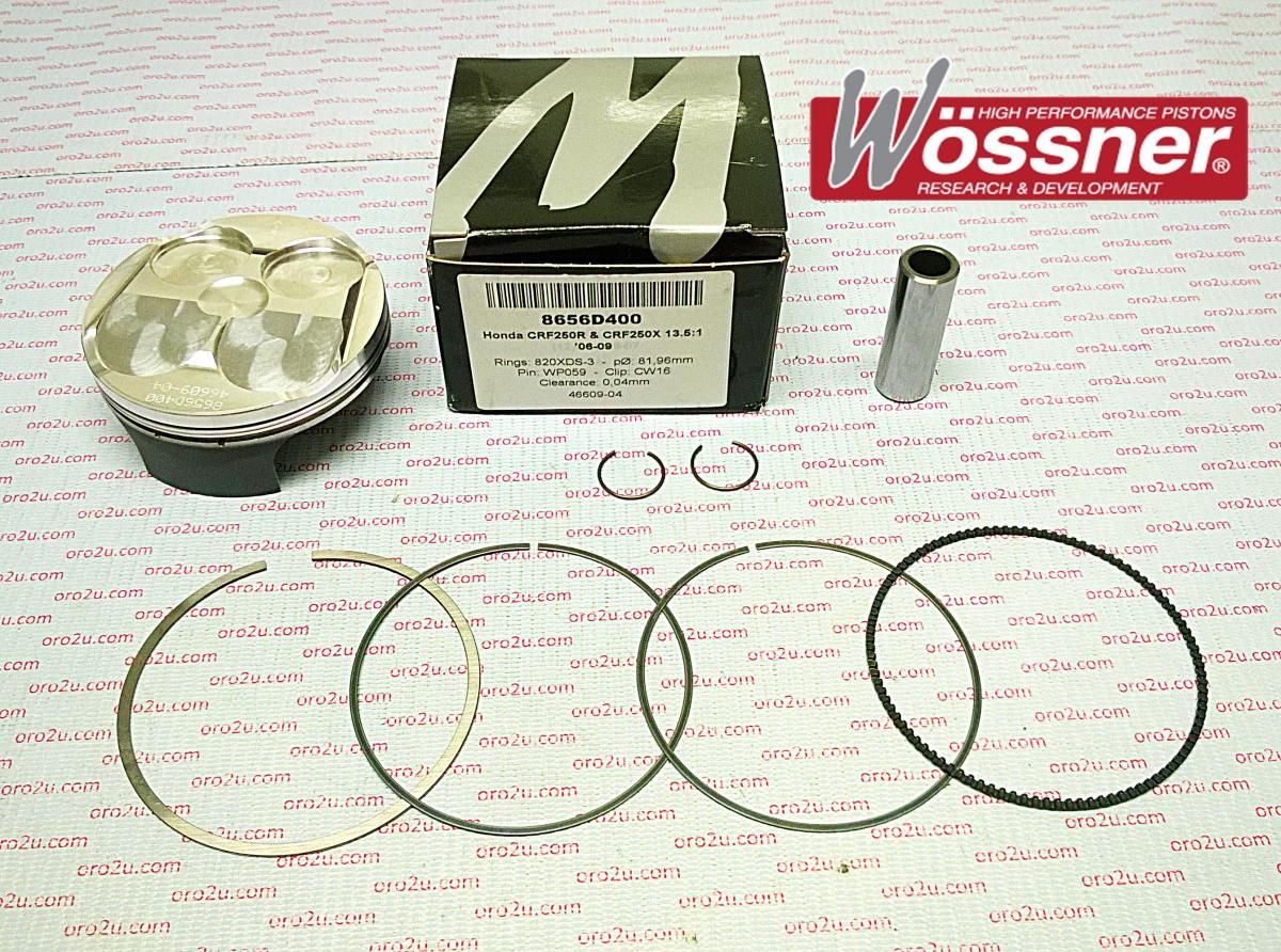 PISTON KIT 96-09 TTR250 73.00, FORGEDWOSSNER 8646DA, 4GY-11631-00-C0 - Image 3