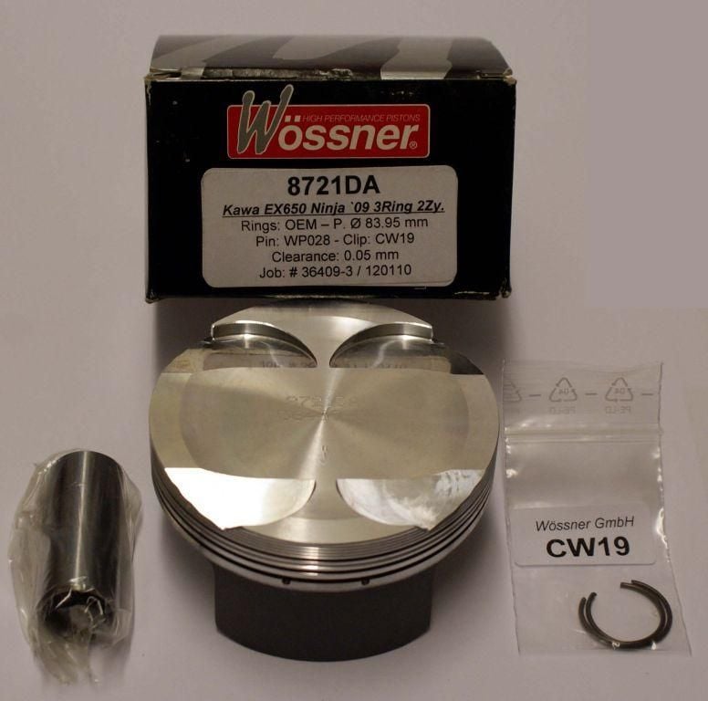 PISTON KIT 09 EX650 NINJA 84mm, WOSSNER 8721DA NO RINGS, USE OEM RINGS WITH THIS ITEM - Image 2