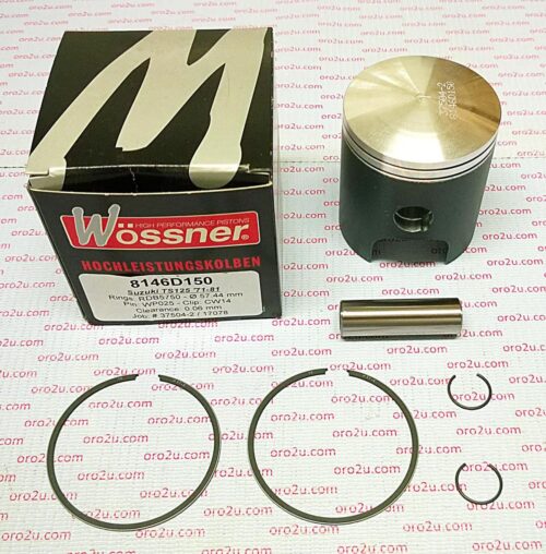 PISTON KIT 71-89 TS125 56.50, FORGED WOSSNER 8146D050