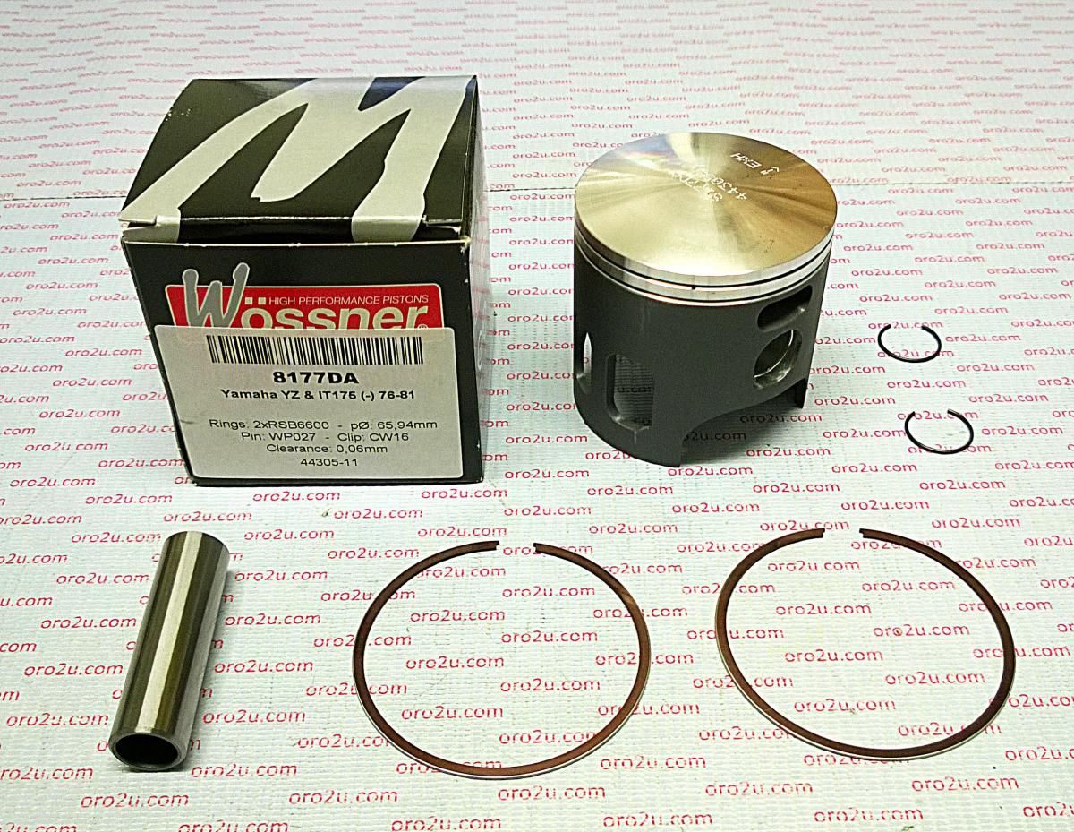 PISTON KIT 76-81 IT175 67.50, FORGED WOSSNER 8177D150