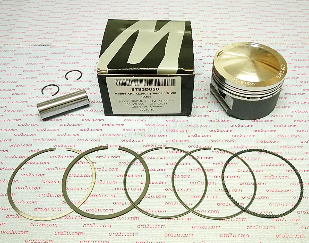 PISTON KIT 86-04 XR250 73.50, FORGED WOSSNER 8793D050 - Image 2