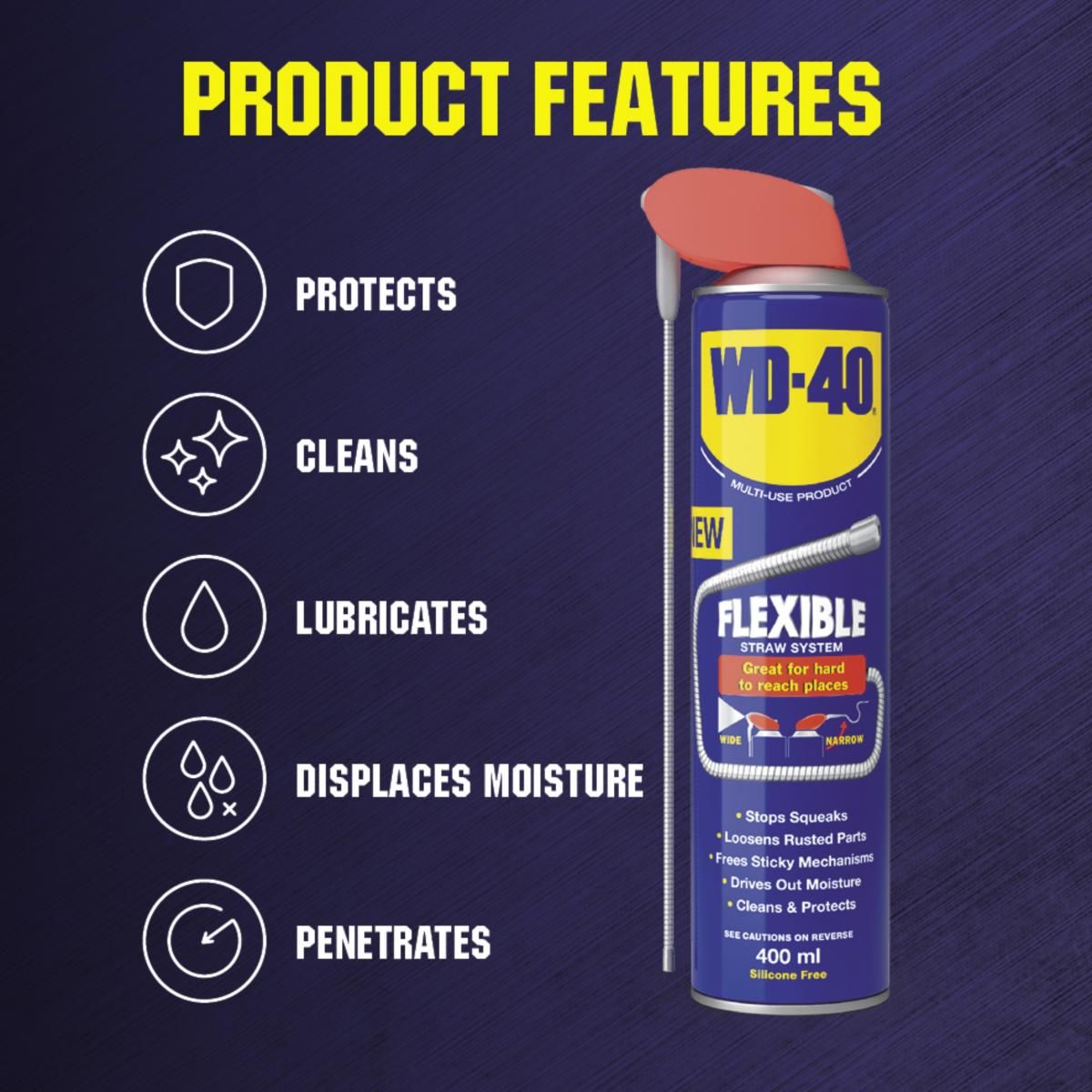 WD40 FLEXIBLE 400ml, WD-40 44688 - Image 2