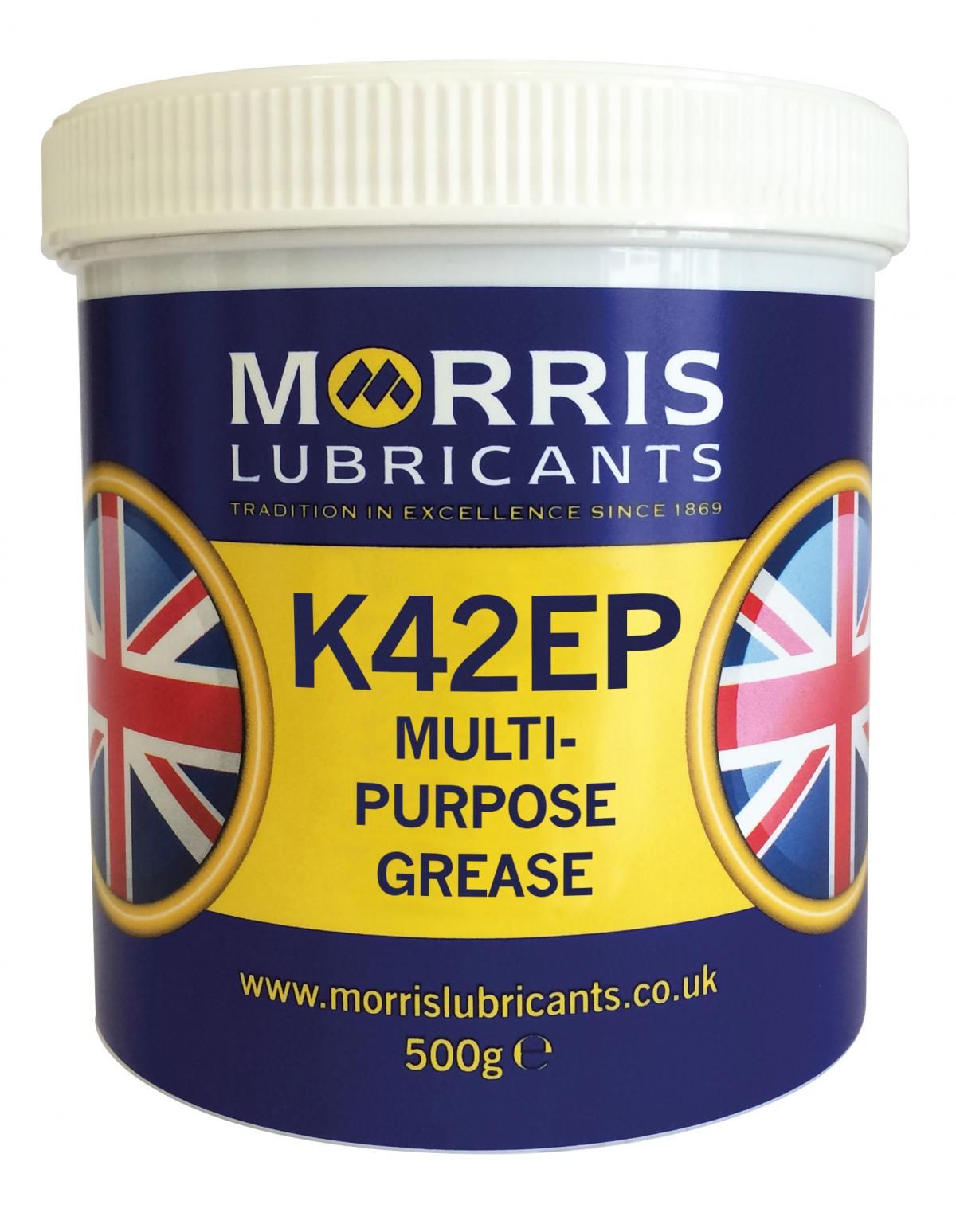 500g K42 EP GREASE WORKSHOP TUB MORRIS BOX = 12