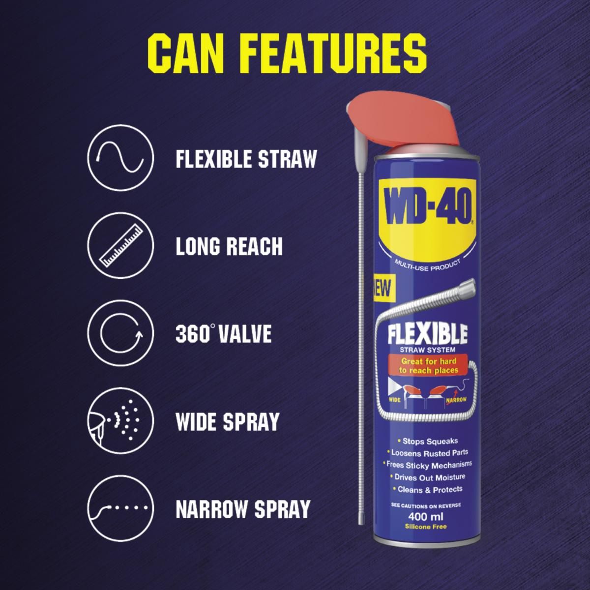 WD40 FLEXIBLE 400ml, WD-40 44688 - Image 3