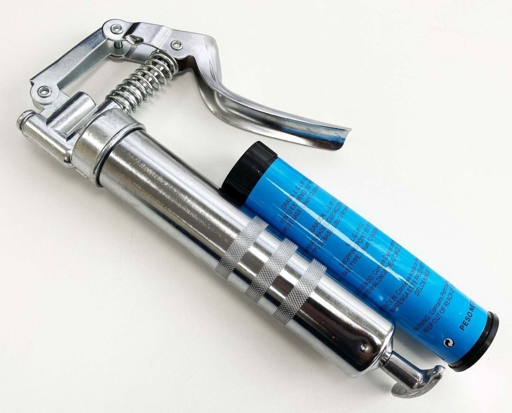 MINI GREASE GUN KIT 5pc PISTOL TYPE WITH FIXED AND FLEXIBLE NOZZLE - TOOLZONE KDPAU370 - Image 2