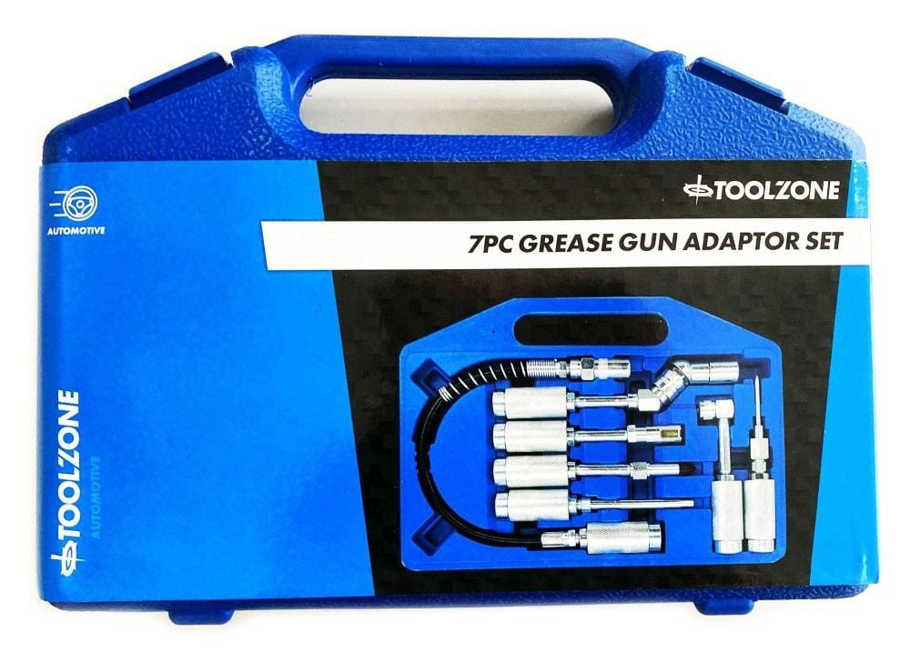 GREASE GUN ADAPTOR SET 7pc - TOOLZONE KDPAU364 - Image 8