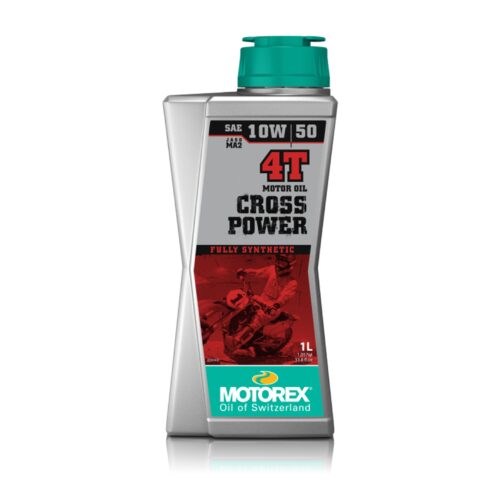 OIL CROSSPOWER 4T 10/50W 1LT, MOTOREX 7300012, BOX = 10