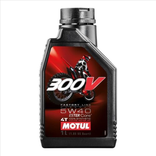300V FL OFF ROAD 5W40 1 Litre, MOTUL 450042, BOX=12, Motorcycle, 100% SYNTHETIC