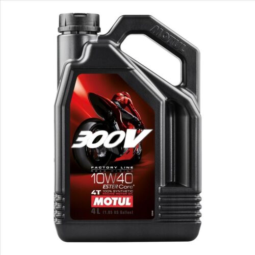 300V FL ROAD RACING 10W40 4 Litre, MOTUL 450009, BOX=4, Motorcycle, 100% SYNTHETIC
