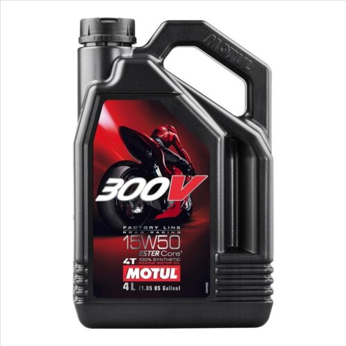300V FL ROAD RACING 15W50 4 Litre, MOTUL 450011, BOX=4, Motorcycle, 100% SYNTHETIC